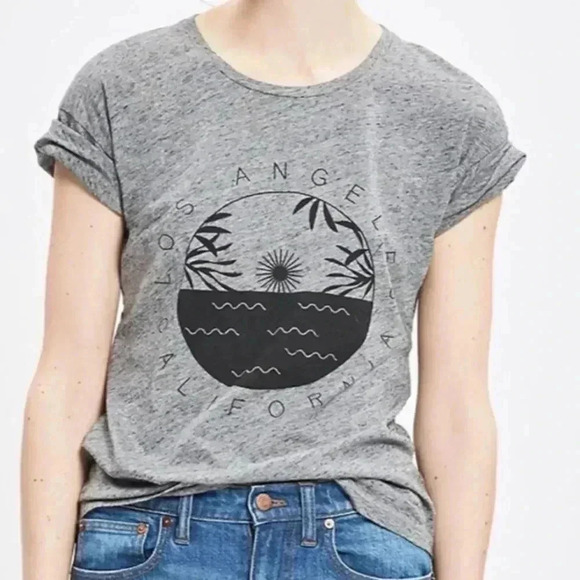 Madewell Los Angeles Gray T-Shirt - Picture 1 of 9